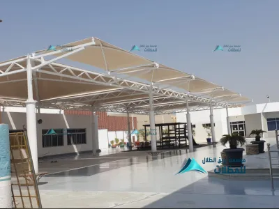 تركيب مظلات في مدرسة جدة العالمية الخاصة – حلول آمنة ومطابقة للمواصفات